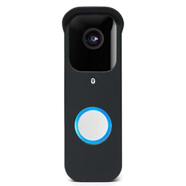 Imagem de Capa de silicone para proteção contra raios solares, proteção UV e clima compatível com campainha de vídeo Blink - preta (pacote com 1)