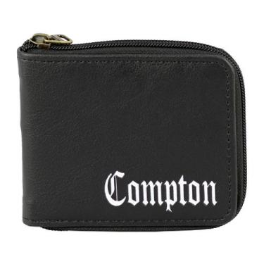 Imagem de Carteira Comptom Ziper Cartão Titulos Notas Moedas CNH Cédulas Elástic