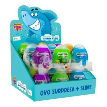 Imagem de 18 Und Ovo Surpresa Slime Fundo Do Mar 140g - Doce Brinquedo