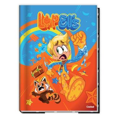 Imagem de Caderno Escolar Youtuber Lopers Brochurão 80Fls Capa Dura - Credeal