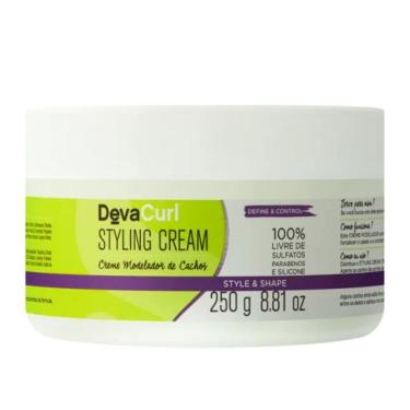 Imagem de DevaCurl Styling Cream Creme Modelador de Cachos 250g