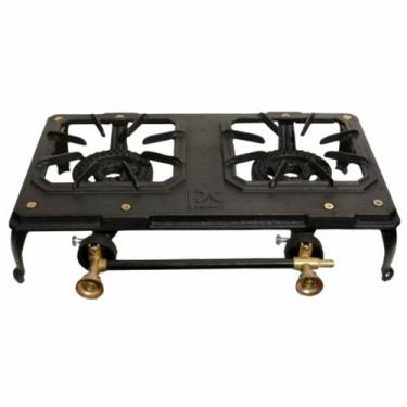 Imagem de Fogareiro 2 bocas Ferro Fundido Caminhão Camping Pesca - PC Cozinhas