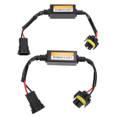 Imagem de Decodificador do Farol de LED, 2pcs Anti Flickering Irness Resistor Canceller Decodificador Canbus para Veículo Com Farol do Conector H8 H9 H11, Instalação Simples de Plug e