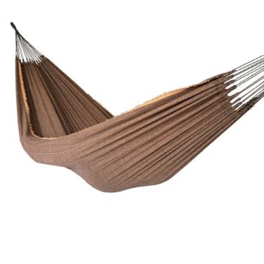 Imagem de Rede De Dormir Descanso Casal Jeans Lisa Gigante 4 m(BROWNIE)