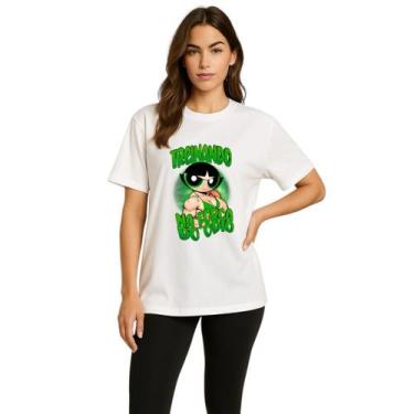 Imagem de Camiseta Feminina Oversized Docinho Meme Academia Treino Lançamento - 