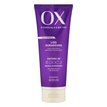 Imagem de Shampoo ox cosméticos liso duradouro bisnaga 400ML