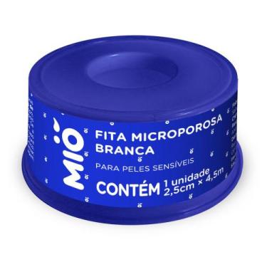 Imagem de Fita Microporosa Mió Branca para Peles Sensíveis 2,5cm X 4,5m 1 Unidad