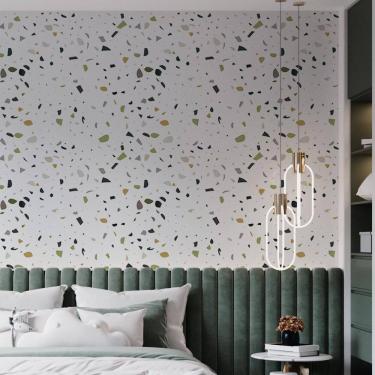 Imagem de Kit 9 Rolos Papel De Parede Adesivo Granilite Colorido 3,0M