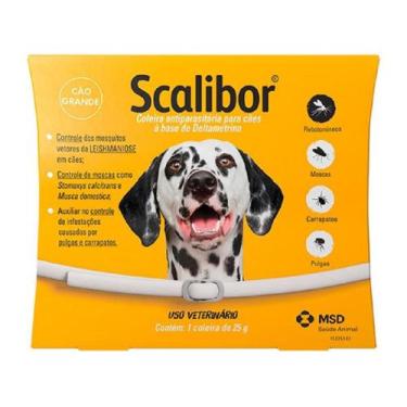 Imagem de Coleira MSD Antiparasitas Scalibor Grande - 65 Cm