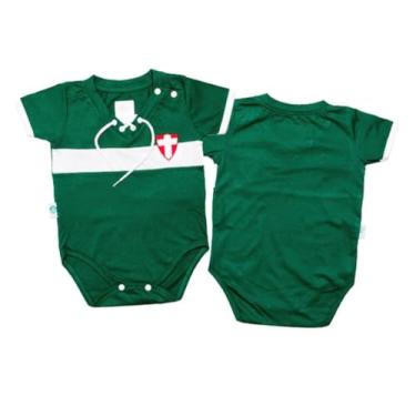 Imagem de Body Bebê Palmeiras Retrô Manga Curta Oficial