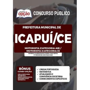 Imagem de Apostila Concurso Icapuí Ce - Motorista Ab E D - Apostilas Opção