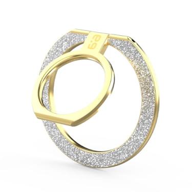 Imagem de PureGear Suporte Magnético Para Celular, Iphone 16, 16 Pro, 15, 15 Plus, 14, 14 Pro Max, 13, 12, Ajustável (Dourado Com Glitter Prateado)