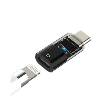 Imagem de Adaptador de carregamento Lightning fêmea para USB C macho para Apple Pencil para iPad 10º iPencil, conector Bluetooth de 1ª geração, cabo de carregamento tipo C, dongle para Apple MFI certificado
