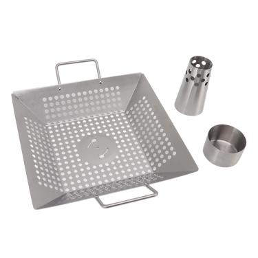 Imagem de Cerveja Cerveja de frango Pan Grade Foodless Aço inoxidável Cerveja lata de frango Stand Stand com 2 alça para churrasqueira e fumante