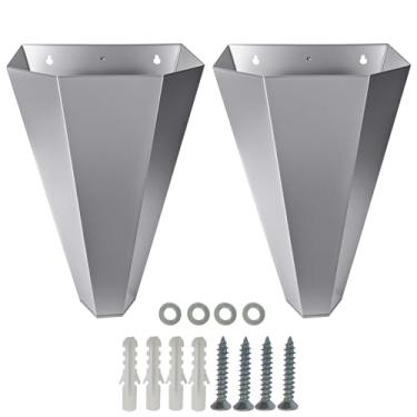 Imagem de SHANDERBAR Pacote com 2 cones de frango de tamanho médio, cone de retenção de aves de aço galvanizado para frango, para camadas grandes, frangos, assadeiras, perus de até 3,6 kg - Cone de matar de