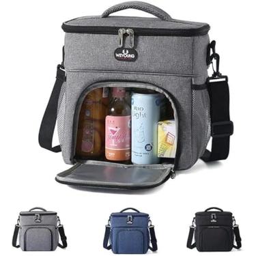 Imagem de Bolsa Térmica Espaçosa com Alça Transversal – Ideal para Refeições, Lanches e Bebidas