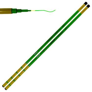 Imagem de Kit 02 Varas Telescópica JP Bamboo Strong Green - Jaú Pesca, 3,00m