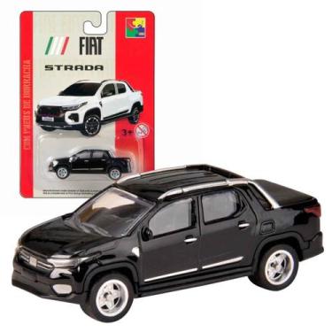 Imagem de Carrinho De Metal Fiat Strada 1:64 Original, CKS Toys, Pneus De Borrac