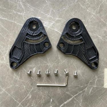 Imagem de BSTOP Placa de base TT-COURSE para KYT TT CURSE Capacete Gear Base Plate Substituição Visor Fivela Acessórios, Preto