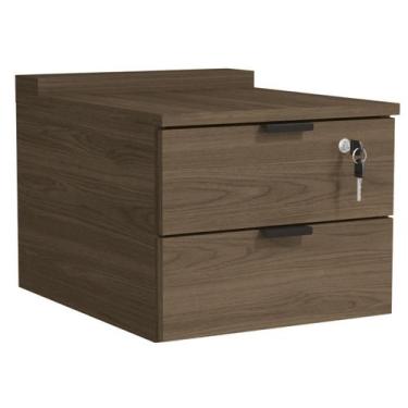 Imagem de Gaveteiro de Mesa 2 Gavetas Munique F199 - Kappesberg, Marrom, 9,91kg