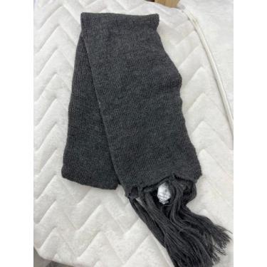 Imagem de Cachecol Liso de Lã Feminino / Masculino Básico Inverno Echarpe Adullt