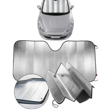 Imagem de Conjunto 2 Painel Guarda Sol Proteção Solar Uv Para-brisa Carro Corta 