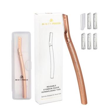 Imagem de Eyebrow Razor Beauty Power com 6 lâminas e estojo de viagem