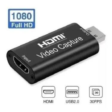 Imagem de Adaptador Hdmi P/ Usb 2.0 Placa Captura Vídeo Áudio 4k 1080p - LOTUS