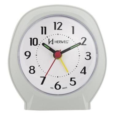 Imagem de Relógio Despertador Herweg Quartz 2634-072 Verde-Claro