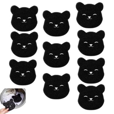 Imagem de NentMent Pacote com 10 removedor de pelos de animais de estimação, conjunto de esponjas de lavanderia eficaz, filtro removedor de fiapos e caspos, reutilizável para máquina de lavar, secadora de