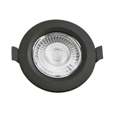 Imagem de Spot De Led Embutir Slim Mr16 Redondo 6w Preto Bivolt Blumenau 3000k L