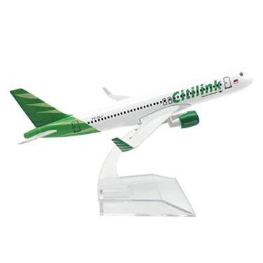 Imagem de MOUDOAUER 1:400 Indonesia Citilink A320 Airplane Model Simulation Aircraft Model Aviation Model Aircraft Kits for Collection and Gift
