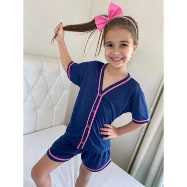Imagem de Pijama Infantil Blogueira de Botão baby doll americano Roupa de Crianç