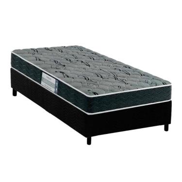 Imagem de Cama Box Solteiro: Colchão Espuma D33 Probel Prodormir Advanced Mega Resistente + Base Black(88X188)