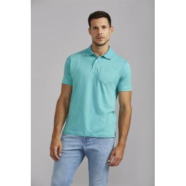 Imagem de Polo Manga Curta com Bolso Comfort Malha Básica - Verde Jade - Highsti