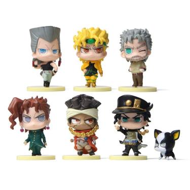 Imagem de Coleção de brinquedos de figuras de anime Jojos Bizarre Adventure 7 unidades
