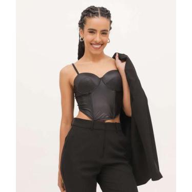 Imagem de Sutiã Bra Top Com Bojo Marisa-87586, 40, Preto