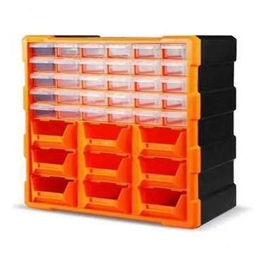 Imagem de Caixa Organizadora Plástico 30 Gavetas Gaveteiro Multiuso Di