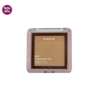 Imagem de Pó Compacto Facial Cobertura Leve Ruby Rose