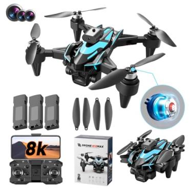 Imagem de Mini Drones com Câmera, Drone com Motor Brushless e 3 Baterias, Mini Drones de Brinquedo para Iniciantes e Adolescentes