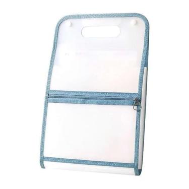 Imagem de Organizador de saco de arquivo estilo mão, 13 alças A4 separadas, armazenamento de dados de papel de teste de professor(Azzl (vertical))