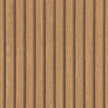 Imagem de Papel de Parede Madeira Adesivo - Auto Adesivo quarto sala Decorativo Madeiras Conveniente E Eficiente Elegante E Prático(Ripado Nogueira Escuro,5 Metros)