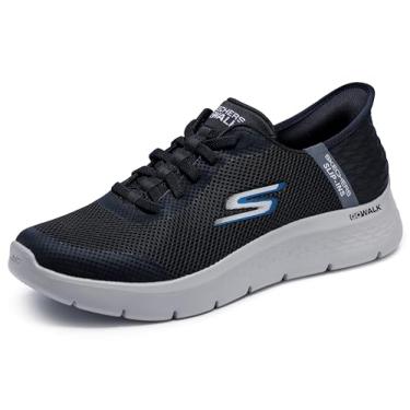 Imagem de Skechers Skechers Hands Free Slip ins Go Walk Flex Hands Up, Preto/cinza, 12 Wide