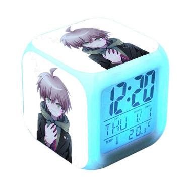 Imagem de Relógio digital LED Danganronpas Square com função de despertador