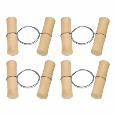 Imagem de HARFINGTON Ferramenta de fio de cerâmica 4 peças 46 cm padrão cortador de fio de argila ferramentas de cerâmica com cabo de madeira para corte de argila esculpir ferramentas de massa de queijo