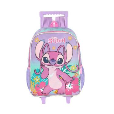 Imagem de Mochila Escolar De Rodinhas Stitch Disney Up4you, Roxo