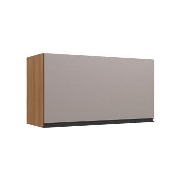 Imagem de Armário Aéreo Cozinha 80 Cm 1 Porta Basculante Quiditá Montana/fumê