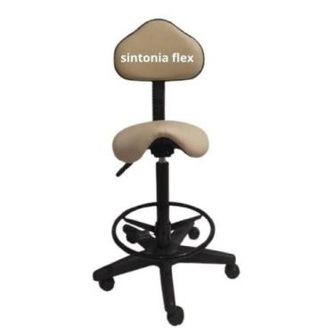 Imagem de Cadeira Mocho Sela Alta 65 Min. 75 Max. Corano Bege - Sintonia Flex