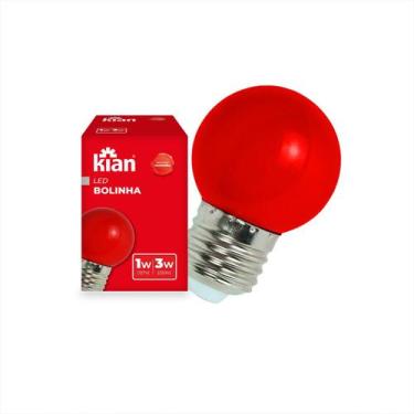 Imagem de Lâmpada Led Bolinha 3w Color Bivolt Kian, Vermelho