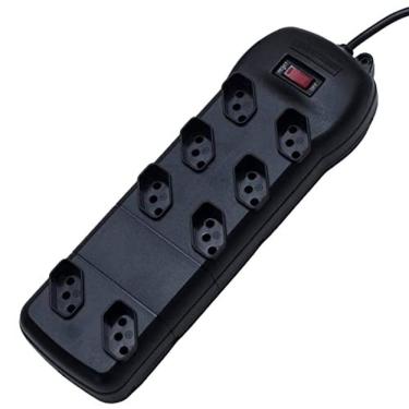 Imagem de Filtro de Linha Qualitronix 8 Tomadas 1,2m Preto QFL8